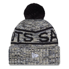 New Orleans Saints New Era 2025 Sideline Cold Weather Cuffed Knit Hat with Pom