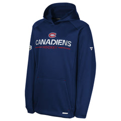 Montreal Canadiens Fanatics Youth Authentic Pro Rink Raglan Hoodie For Sale