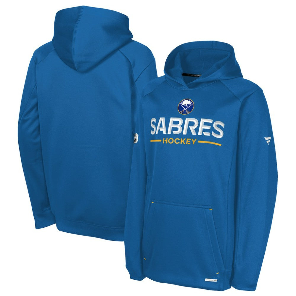 Buffalo Sabres Fanatics Youth Authentic Pro Rink Raglan Hoodie For Sale