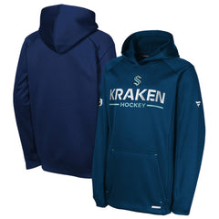 Seattle Kraken Fanatics Youth Authentic Pro Rink Raglan Hoodie On Sale