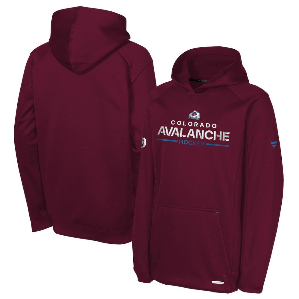 Colorado Avalanche Fanatics Youth Authentic Pro Rink Raglan Hoodie Online