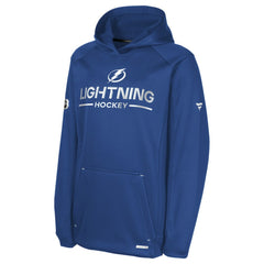 Tampa Bay Lightning Fanatics Youth Authentic Pro Rink Raglan Hoodie For Sale