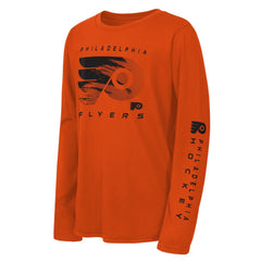 Philadelphia Flyers Outerstuff Youth Seize the Win Long Sleeve T-Shirt Outlet
