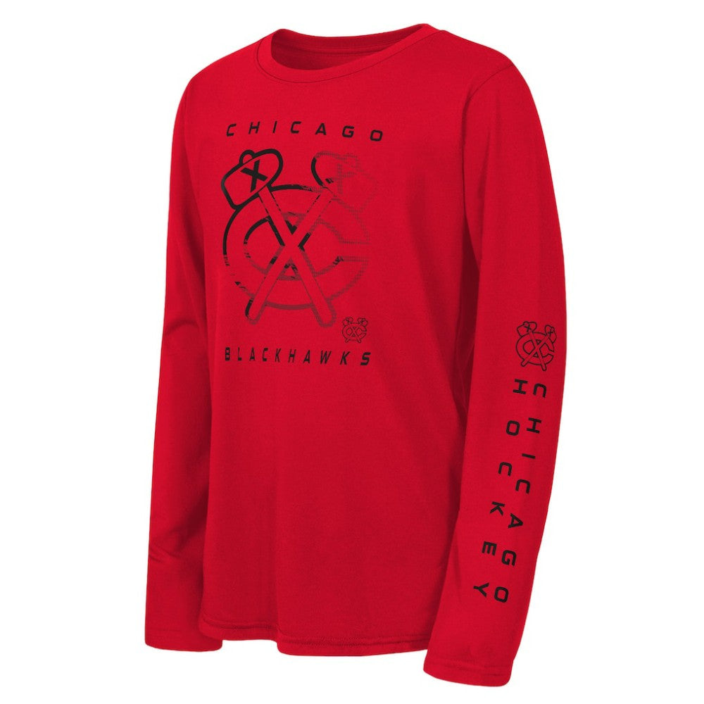 Chicago Blackhawks Outerstuff Youth Seize the Win Long Sleeve T-Shirt Online