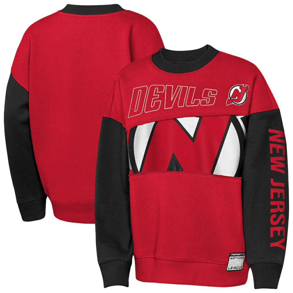 New Jersey Devils Outerstuff Youth Impact Player Sweatshirt Discount
