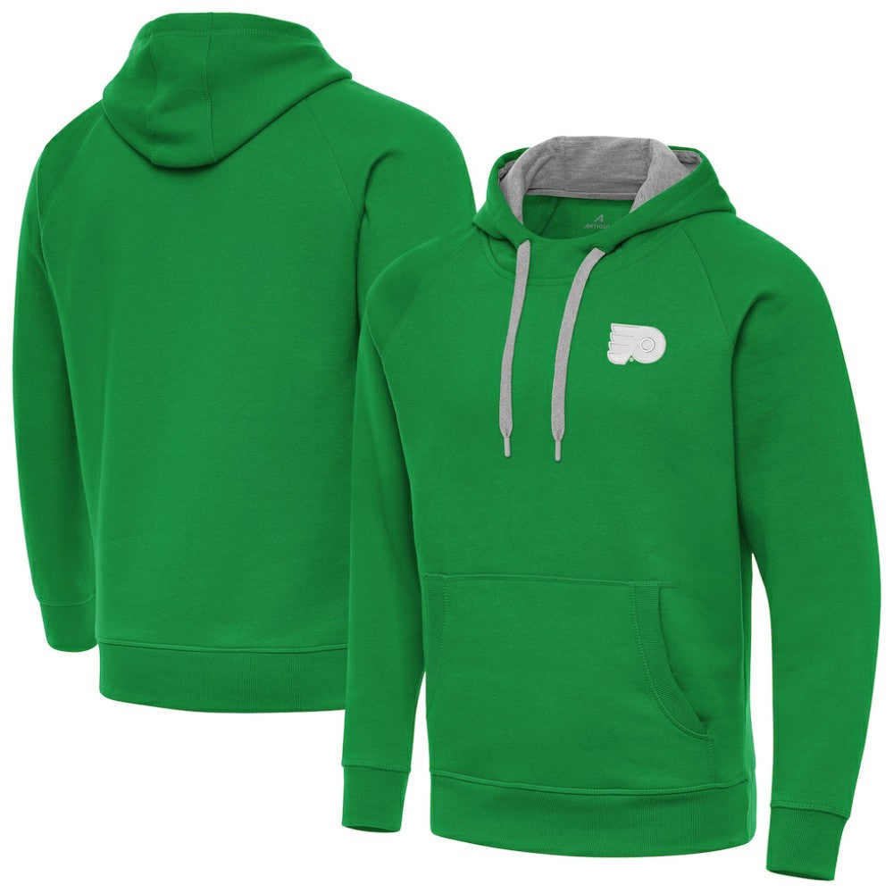 Philadelphia Flyers Antigua St. Patrick's Day Victory Pullover Hoodie For Sale