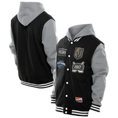 Vegas Golden Knights New Era Full-Snap Fleece Hoodie Jacket On Sale