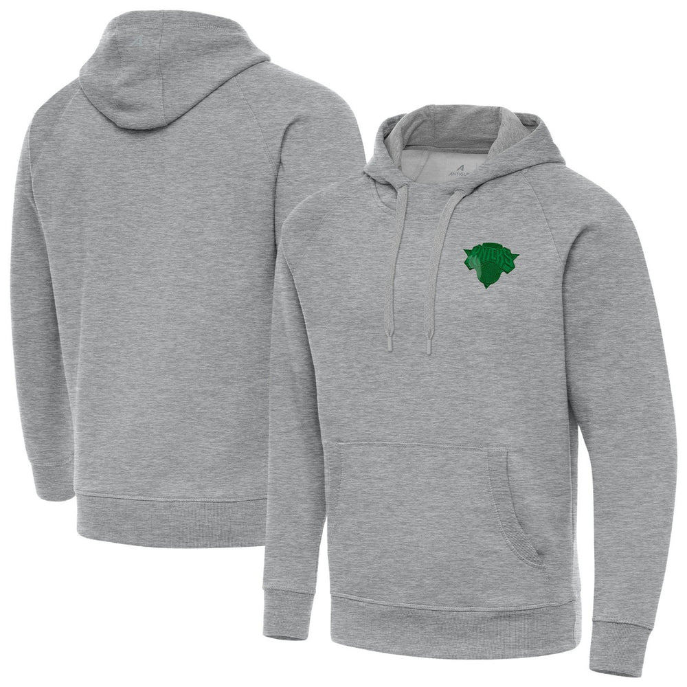 New York Knicks Antigua St. Patrick's Day Victory Raglan Pullover Hoodie Online