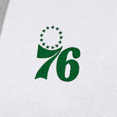 Philadelphia 76ers Antigua St. Patrick's Day Victory Raglan Pullover Hoodie On Sale