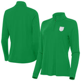 Sacramento Kings Antigua Women's St. Patrick's Day Intent Quarter-Zip Top For Sale