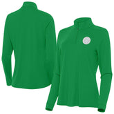 Denver Nuggets Antigua Women's St. Patrick's Day Intent Quarter-Zip Top sale For Sale