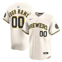 Milwaukee Brewers Nike Home Limited Custom Jersey | MLB US