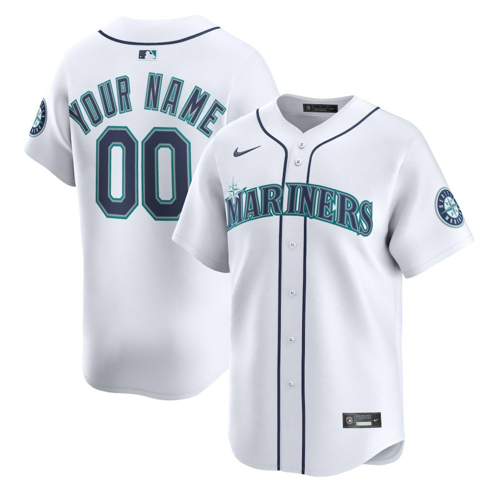 Seattle Mariners Nike Home Limited Custom Jersey | MLB Discount