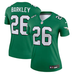 Philadelphia Eagles Nike Saquon Barkley Women's Legend Player Performance Top