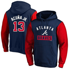 Ronald Acuna Jr. Atlanta Braves Profile Big & Tall Name & Number Fleece Pullover Hoodie | MLB Near me