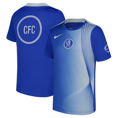 Chelsea Youth 2025/26 Third Academy Pro Pre-Match Dri-Fit Top Blue - Nike