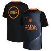 Inter Milan Youth 2025/26 Third Academy Pro Pre-Match Dri-Fit Top Black - Nike
