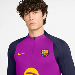 Barcelona 2025/26 Strike Drill Quarter-Zip Long Sleeve Dri-FIT Top Purple - Nike
