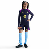 Barcelona Youth 2025/26 Strike Drill Quarter-Zip Dri-FIT Long Sleeve Top Navy - Nike