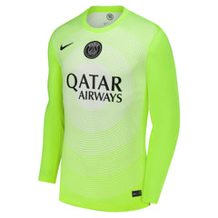 Paris Saint-Germain 2025/26 Third Goalkeeper Replica Long Sleeve Jersey Neon Green - Nike