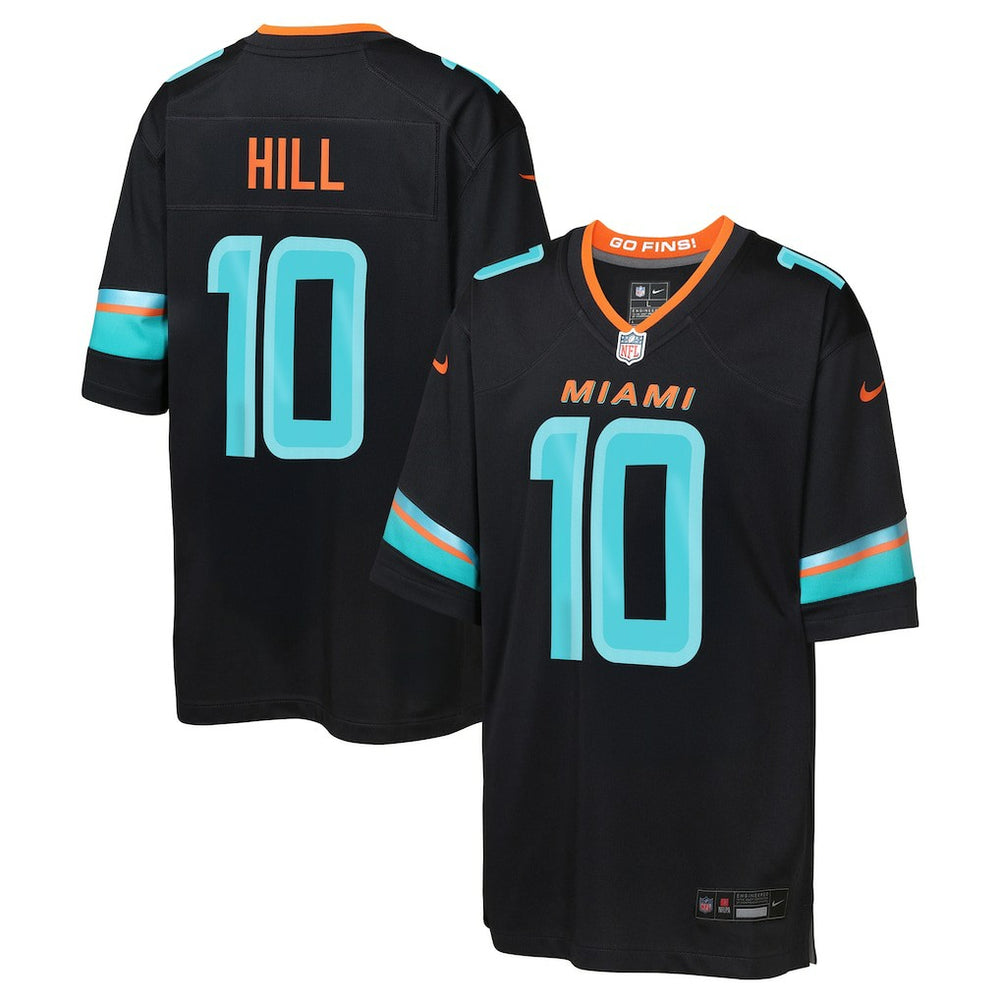 Miami Dolphins Nike Tyreek Hill Youth 2025 Rivalries Collection Game Jersey