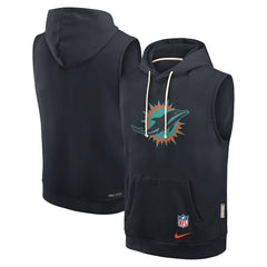 Miami Dolphins Nike 2025 Rivalries Collection Standard Issue Sideline Dri-FIT Sleeveless Hoodie