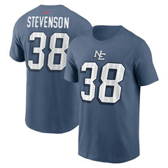 New England Patriots Nike Rhamondre Stevenson 2025 Rivalries Collection Player Name & Number T-Shirt