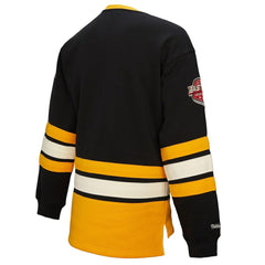 Boston Bruins Mitchell & Ness Women's Heritage Lace-Up Pullover Sweatshirt Outlet