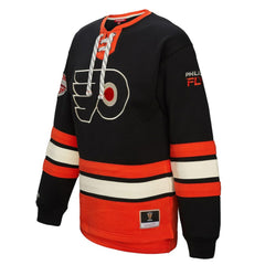 Philadelphia Flyers Mitchell & Ness Women's Heritage Lace-Up Pullover Sweatshirt Outlet