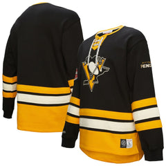 Pittsburgh Penguins Heritage Lace-Up Pullover Sweatshirt Sale
