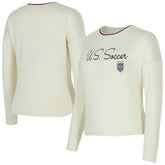 USWNT Concepts Sport Women's Kaki Hacci Knit Pullover Sweatshirt Cream