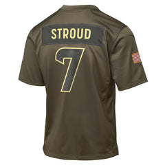 Houston Texans Nike C.J. Stroud Youth 2025 Salute to Service Game Jersey