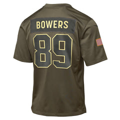 Las Vegas Raiders Nike Brock Bowers Youth 2025 Salute to Service Game Jersey