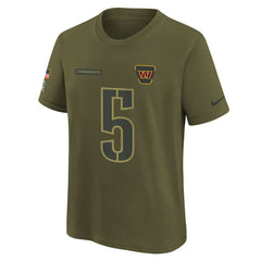 Washington Commanders Nike Jayden Daniels Youth 2025 Salute to Service Name & Number T-Shirt
