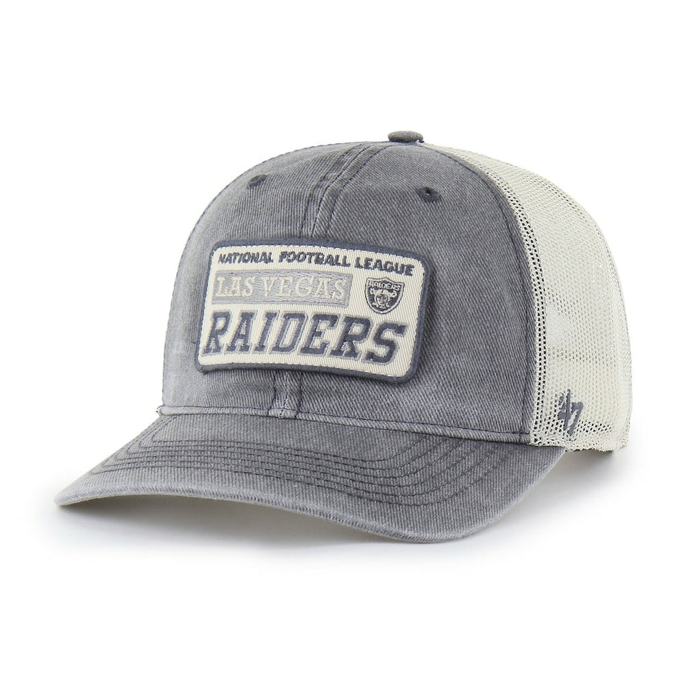 Las Vegas Raiders 47 brand '47 Canteen Relaxed Trucker Adjustable Hat