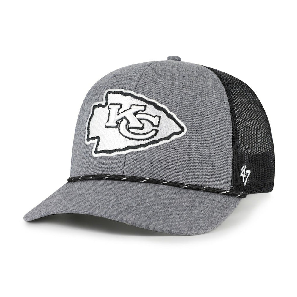 Kansas City Chiefs 47 brand '47 Carbon Rope Trucker Adjustable Hat