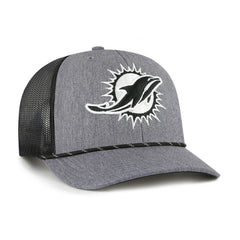 Miami Dolphins 47 brand '47 Carbon Rope Trucker Adjustable Hat