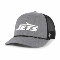 New York Jets 47 brand '47 Carbon Rope Trucker Adjustable Hat