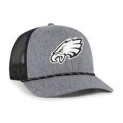 Philadelphia Eagles 47 brand '47 Carbon Rope Trucker Adjustable Hat