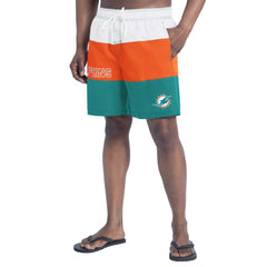 Miami Dolphins G-III Sports by Carl Banks Sunrise Volley Swim Shorts
