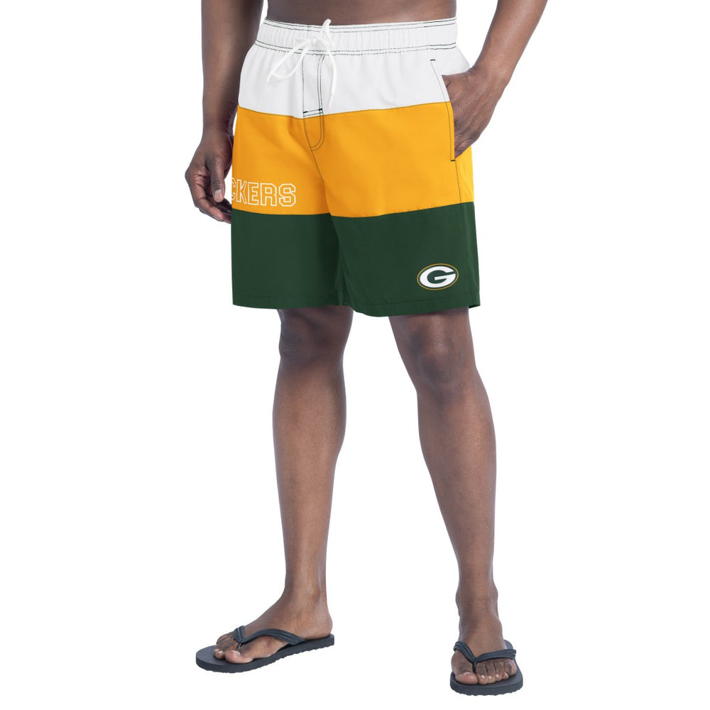 Green Bay Packers G-III Sports by Carl Banks Sunrise Volley Swim Shorts