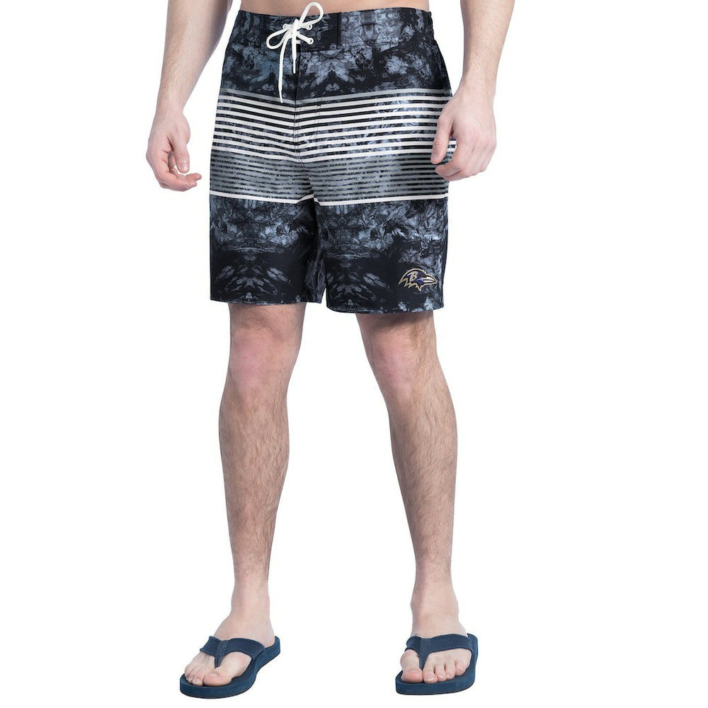 Baltimore Ravens G-III Sports by Carl Banks Horizon Volley Swim Shorts
