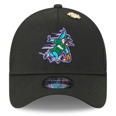 Miami Marlins New Era 2025 Big League Chew A-Frame 9FORTY Adjustable Trucker Hat | MLB Discount