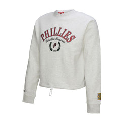 Philadelphia Phillies Mitchell & Ness Women's Cropped Toggle Pullover Sweatshirt | MLB Near me