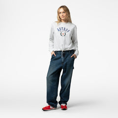 Houston Astros Mitchell & Ness Women's Cropped Toggle Pullover Sweatshirt | MLB US