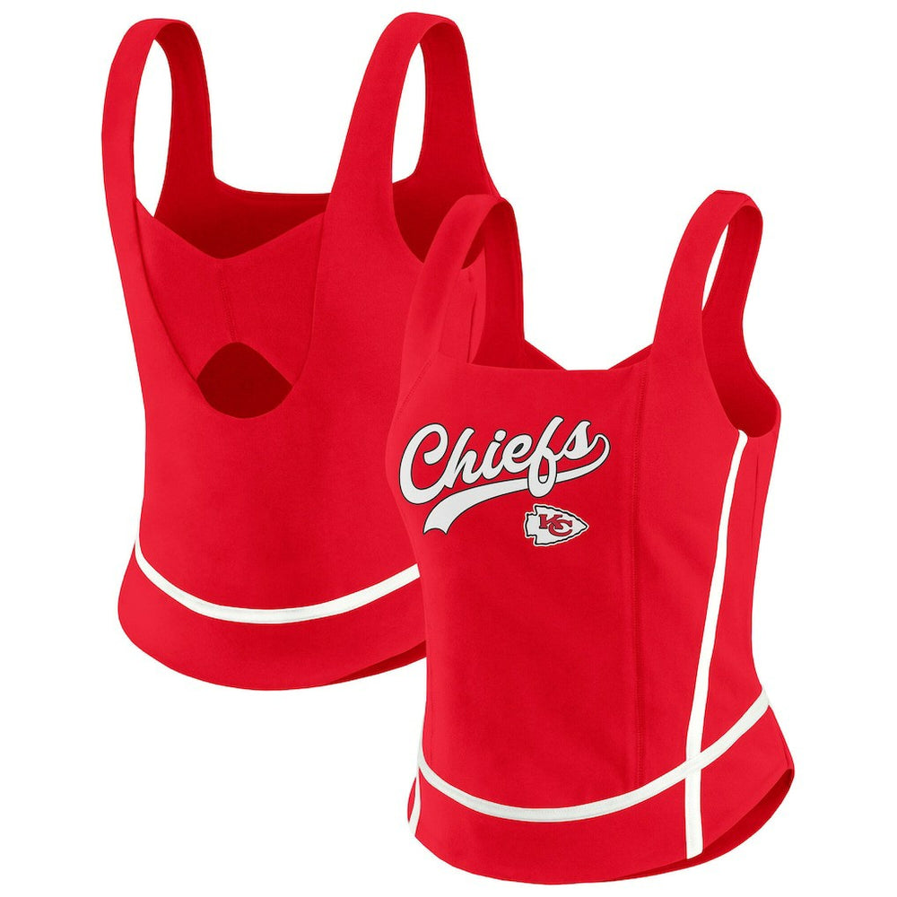 Kansas City Chiefs WEAR by Erin Andrews Women's Square Neck Tank Top