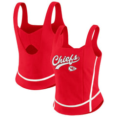 Kansas City Chiefs WEAR by Erin Andrews Women's Square Neck Tank Top
