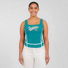 Miami Dolphins WEAR by Erin Andrews Women's Square Neck Tank Top