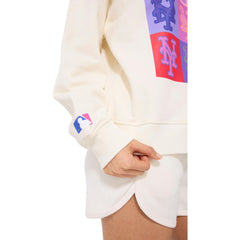 New York Mets Terez Women's Technicolor Oversized Pullover Sweatshirt | MLB Outlet