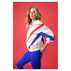 Chicago Cubs Terez Women's Ripstop Chevron Quarter-Zip Pullover | MLB Near me